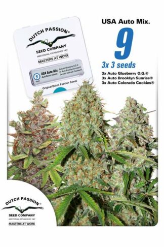 USA Autoflower Mix Feminizowane 9szt - Dutch Passion, Nasiona Marihuany, Konopi, Cannabis